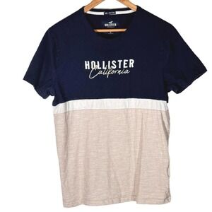 Hollister California T-Shirt Men's Large "Must Have Collection"‎  Colorblock
